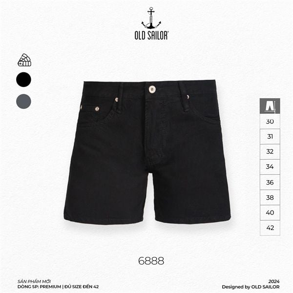 Quần lửng nam Old Sailor - O.S.L DENIM PREMIUM SHORT - 6888 - Big size upto 42 