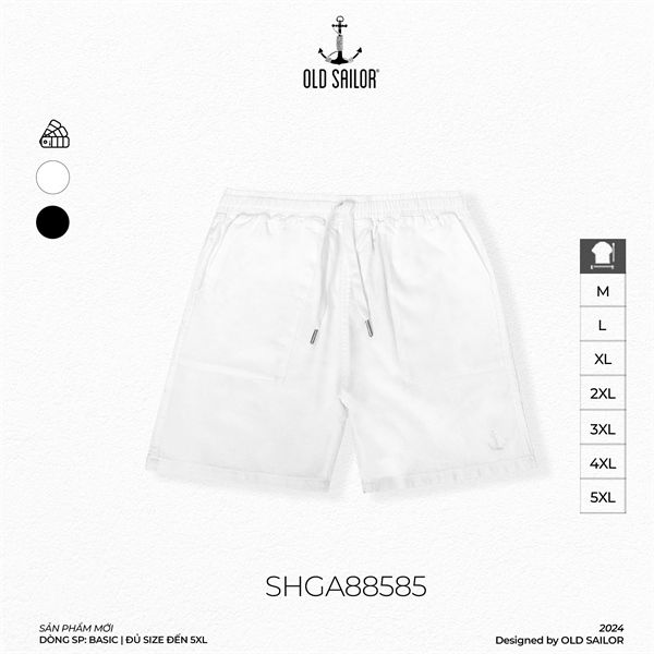  Quần Lửng Linen Old Sailor - SHGA 88585 - Big size upto 5XL 