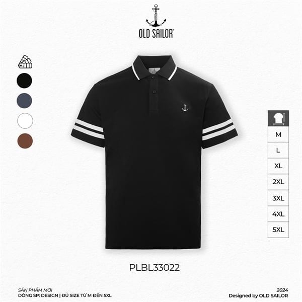  Áo Polo Nam Striped Old Sailor - PLBL33022 - Big Size Upto 5XL 