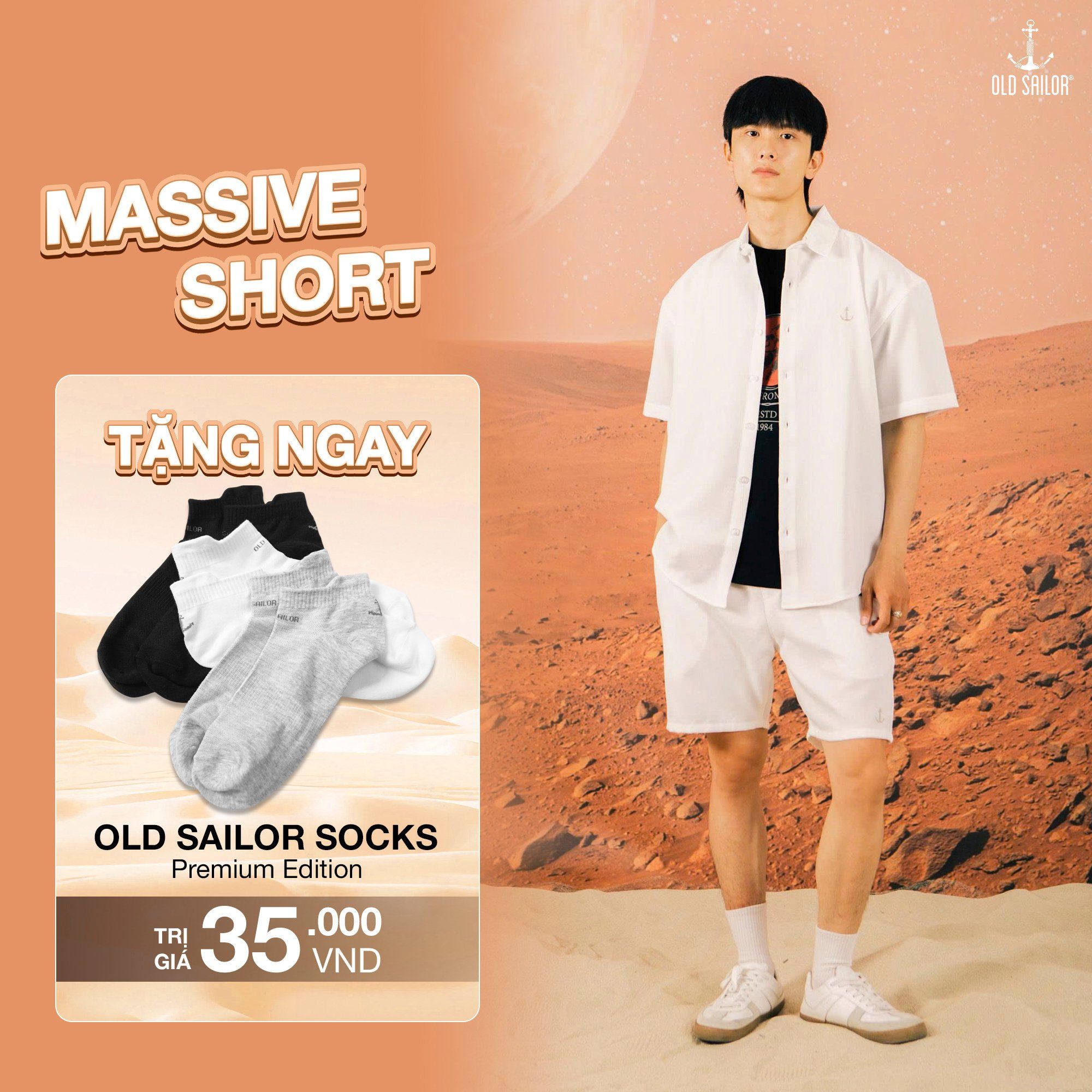  Quần Short Nam Massive Old Sailor - SHWH88663 - Bigsize Up To 5XL 