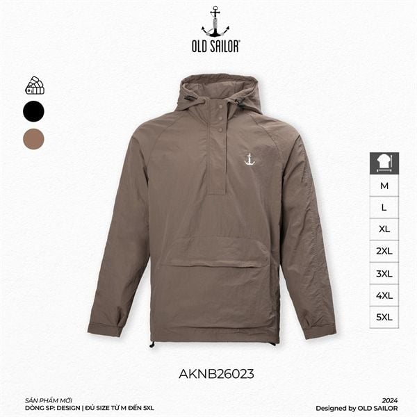  Áo Khoác Nam Vải Dù Old Sailor - AKNB 26023 - Big size upto 5XL  - 2024 
