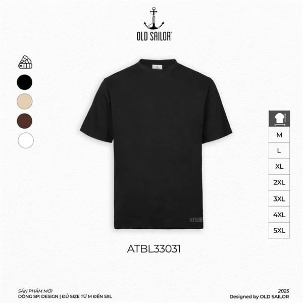 Áo Thun Nam Same Oversize Old Sailor - ATBL33031 - Big Size Upto 5XL 