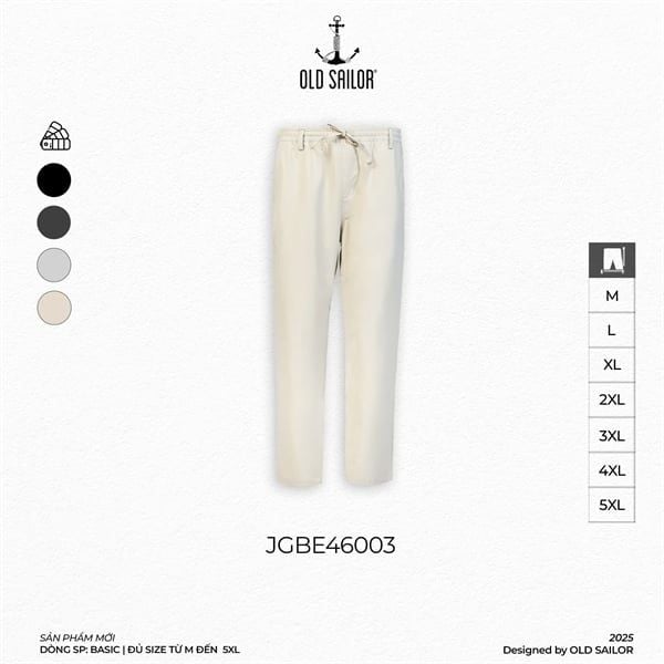  Quần Polymer Easy Pants Old Sailor - JGBE46003 - Big Size Upto 5XL - 46003 