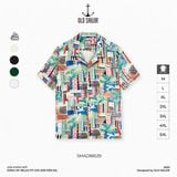  Áo sơ mi nam họa tiết Old Sailor - O.S.L COBAN SHIRTS - SMAD88539 - Big size upto 5XL 