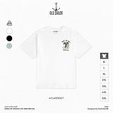  Áo thun họa tiết nam Old Sailor - O.S.L SURF TIMMING TEE - WHITE - ATGA99007 - trắng - Big size upto 5XL - 2023 