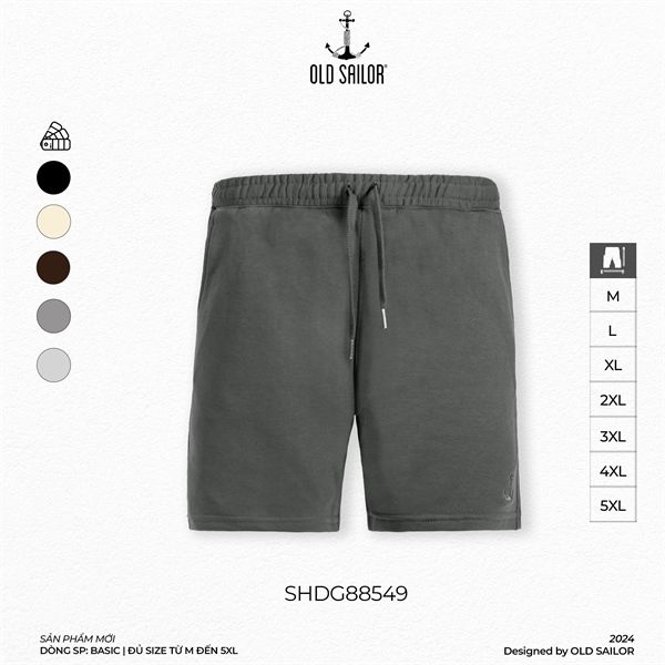  Quần short thun nam Old Sailor - SHDG88549 - Big Size upto 5XL 