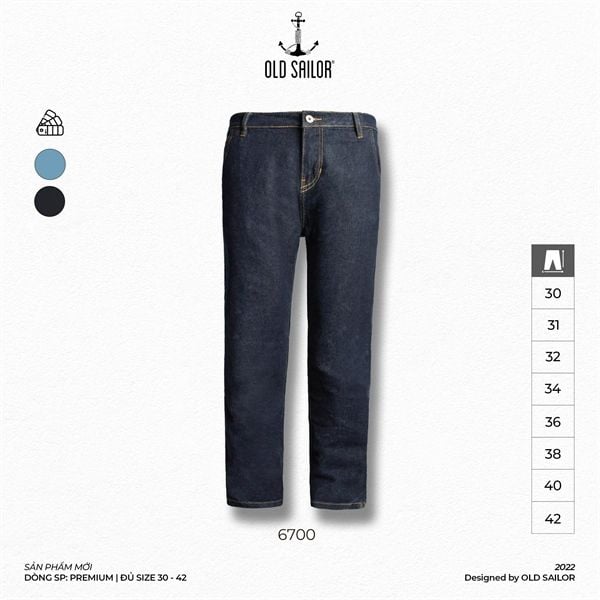  Quần Jeans Premium Straight - 6700 - Big Size Upto 5XL 