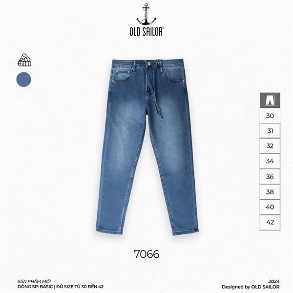  Quần Jean Nam Form Skinny Old Sailor - 7066 - Big size upto 44 