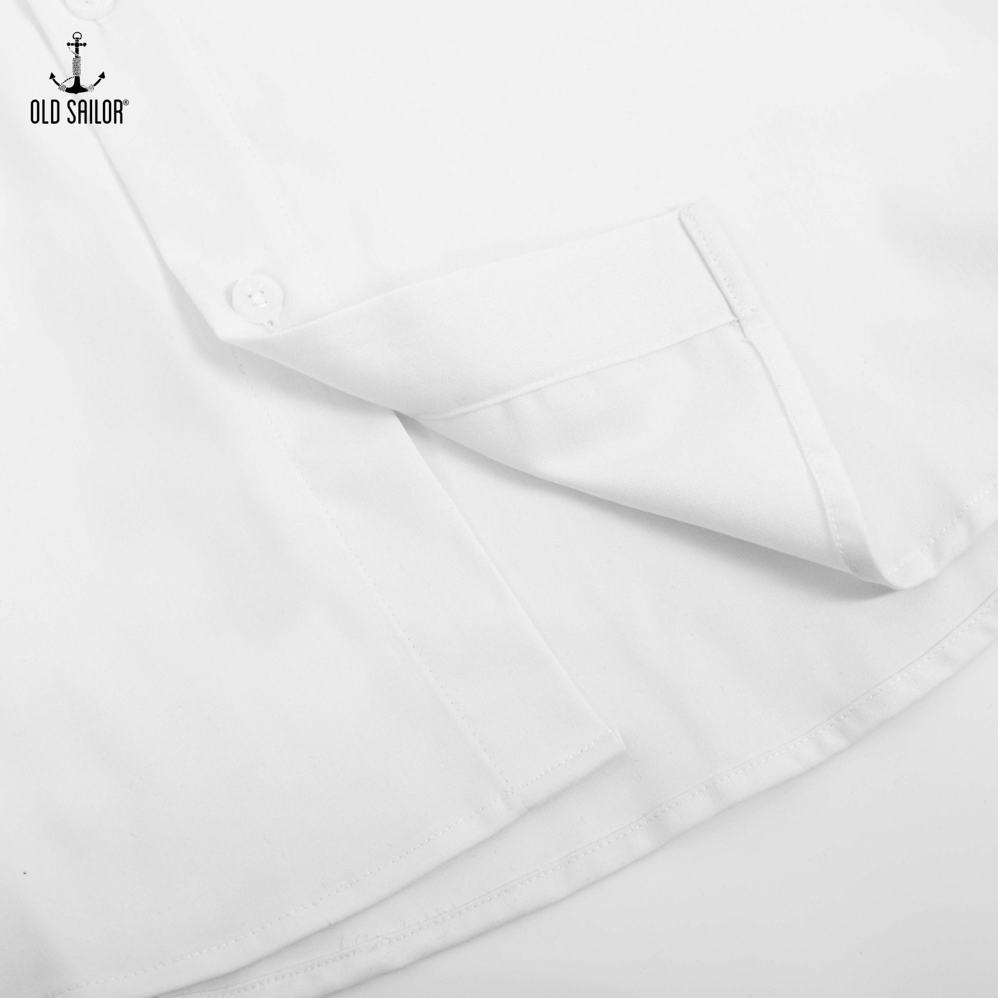  Áo sơ mi nam vải bamboo Old Sailor - O.S.L PREMIUM BAMBOO SHIRT - WHITE - SMGA88545 - Big size upto 5XL 