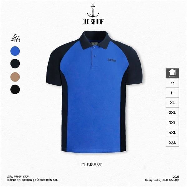  Áo Polo Nam Phối Màu Old Sailor - PLBI88551 - Big size upto 5XL 