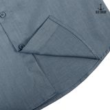  Sơ mi nam vải bamboo Old Sailor - O.S.L PREMIUM BAMBOO LONG SHIRT - GREY - SMXD88544 - xám đậm - Big size upto 5XL 