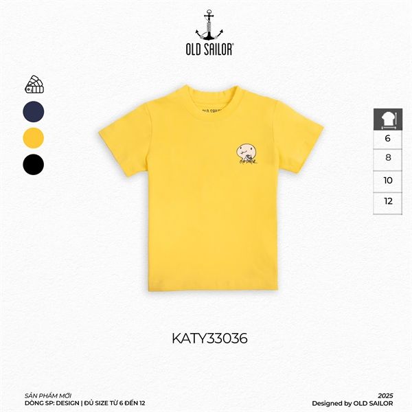  Áo Thun Trẻ Em Linh Vật Old Sailor - KATY 33036 