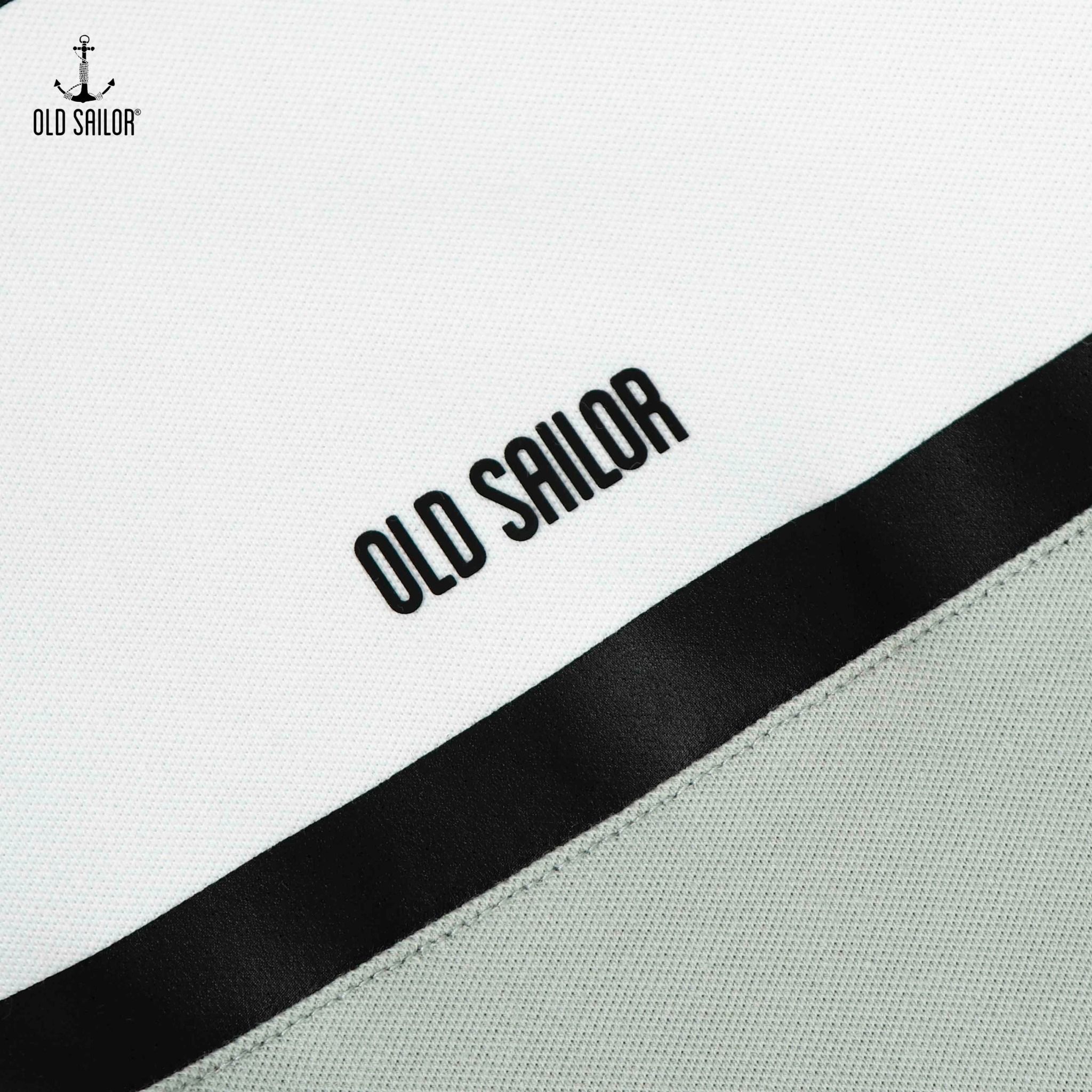  Áo polo nam phối màu Old Sailor - O.S.L COLOR BLOCK LINE POLO - SEAFOAM - 88540 - xanh vỏ đậu - Big size upto 5XL 