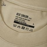  Áo thun nam in họa tiết Old Sailor - O.S.L TEE - GREY - ATXA88537 - xám - Big size upto 5XL 