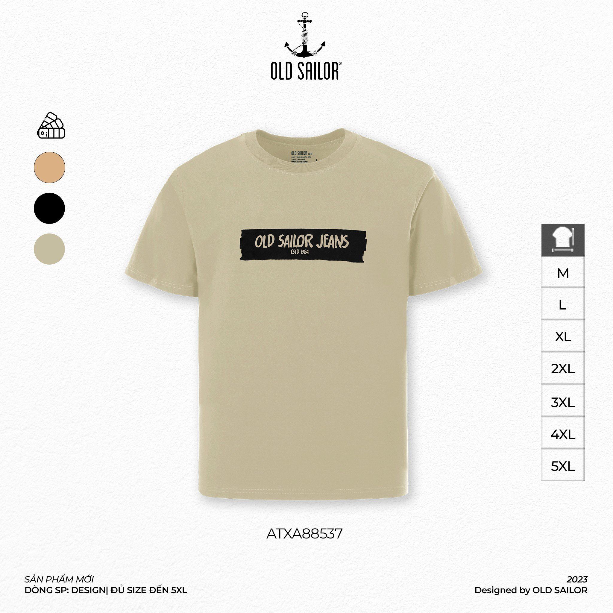  Áo Thun Nam Họa Tiết Old Sailor - ATXA88537 - Big size upto 5XL 