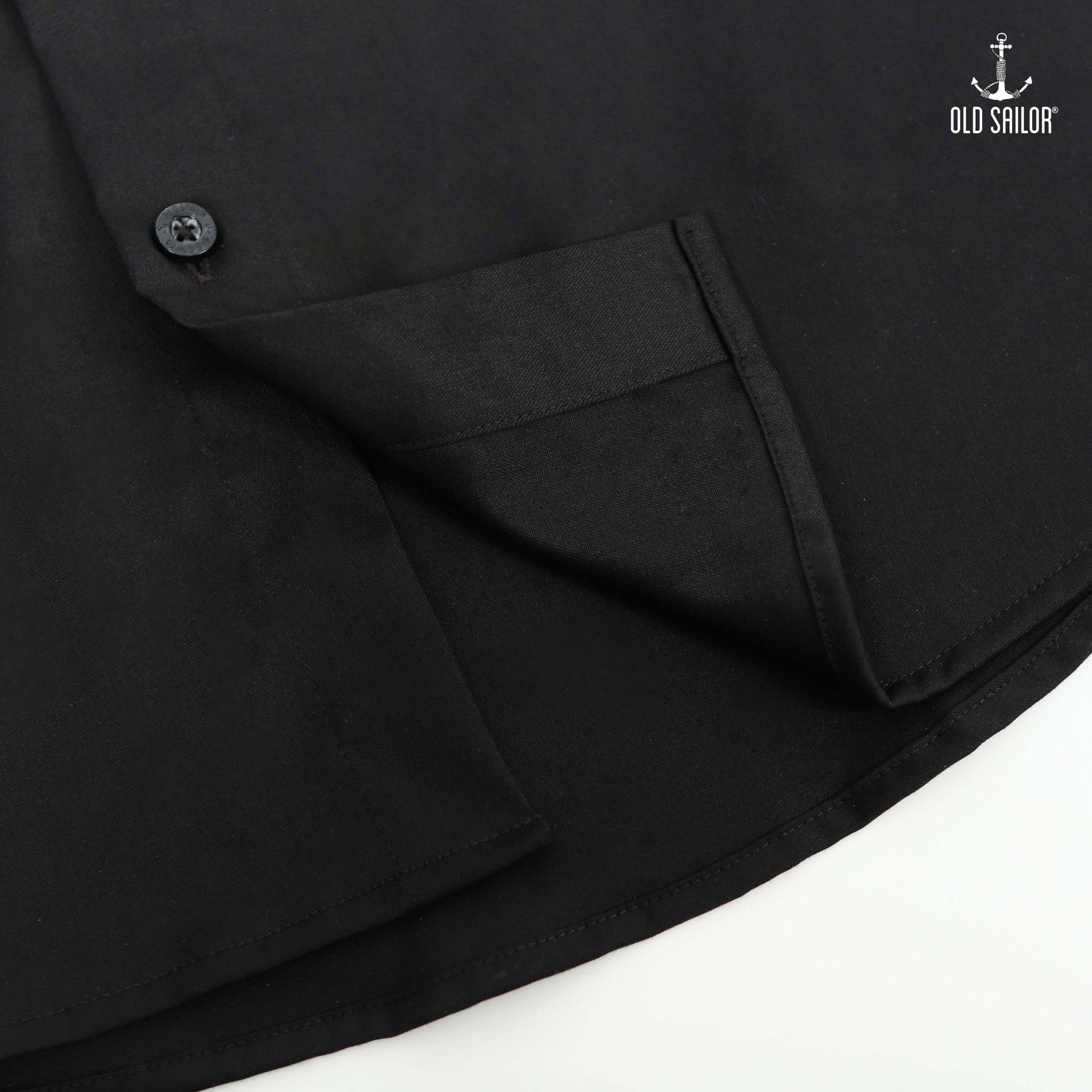  Áo sơ mi nam vải bamboo Old Sailor - O.S.L PREMIUM BAMBOO SHIRT - BLACK - SMDE88545 - Big size upto 5XL 