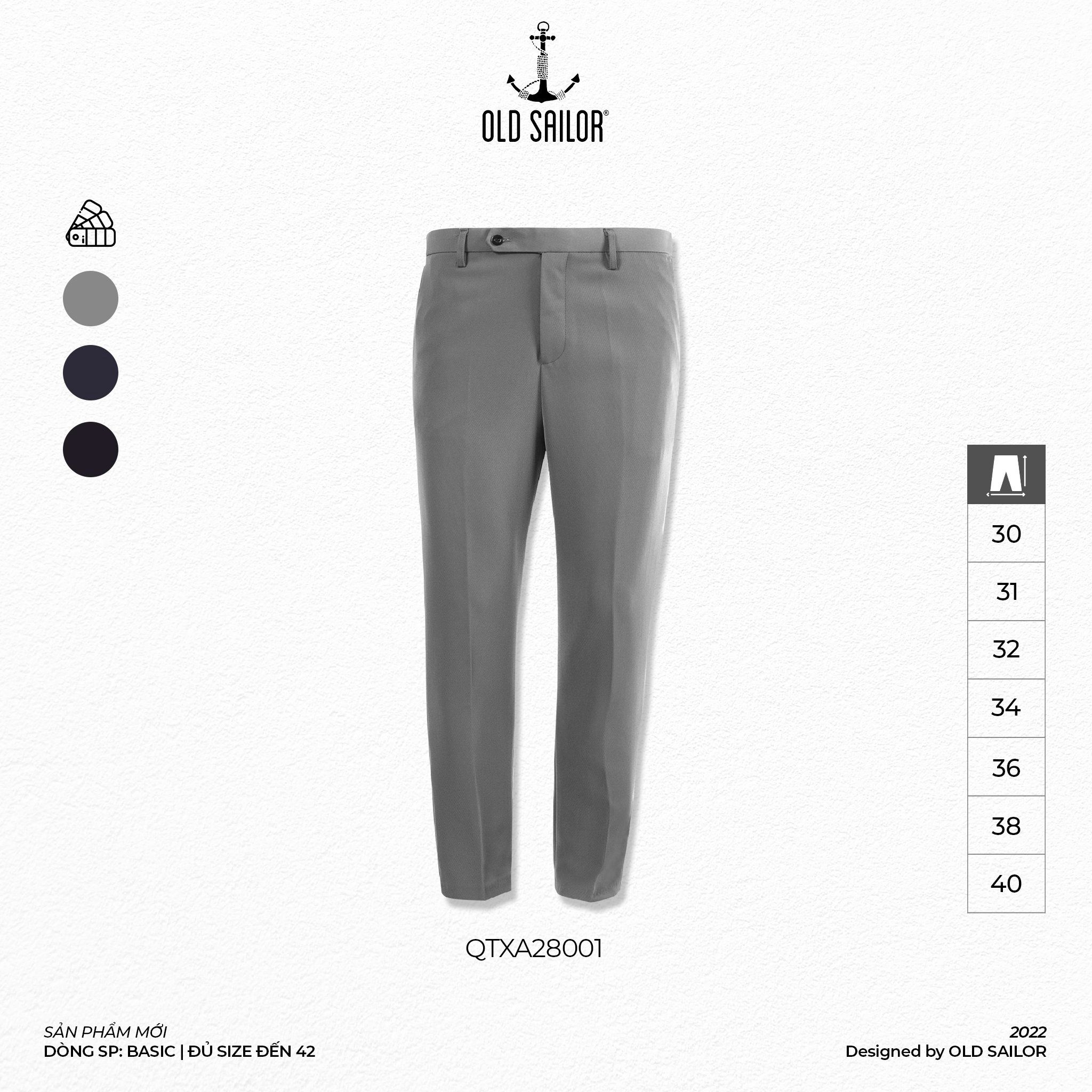  Quần Tây Nam Old Sailor - QTXA28001 - Big size upto 40 