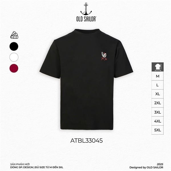  Áo Thun Nam Tick Tack Old Sailor - ATBL 33045 - Big Size Upto 5XL 