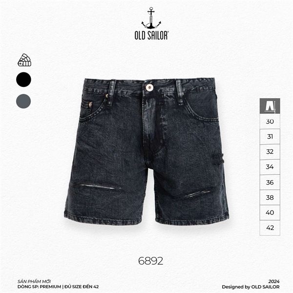  Quần lửng nam Old Sailor - O.S.L DENIM PREMIUM SHORT - 6892 - Big size upto 42 