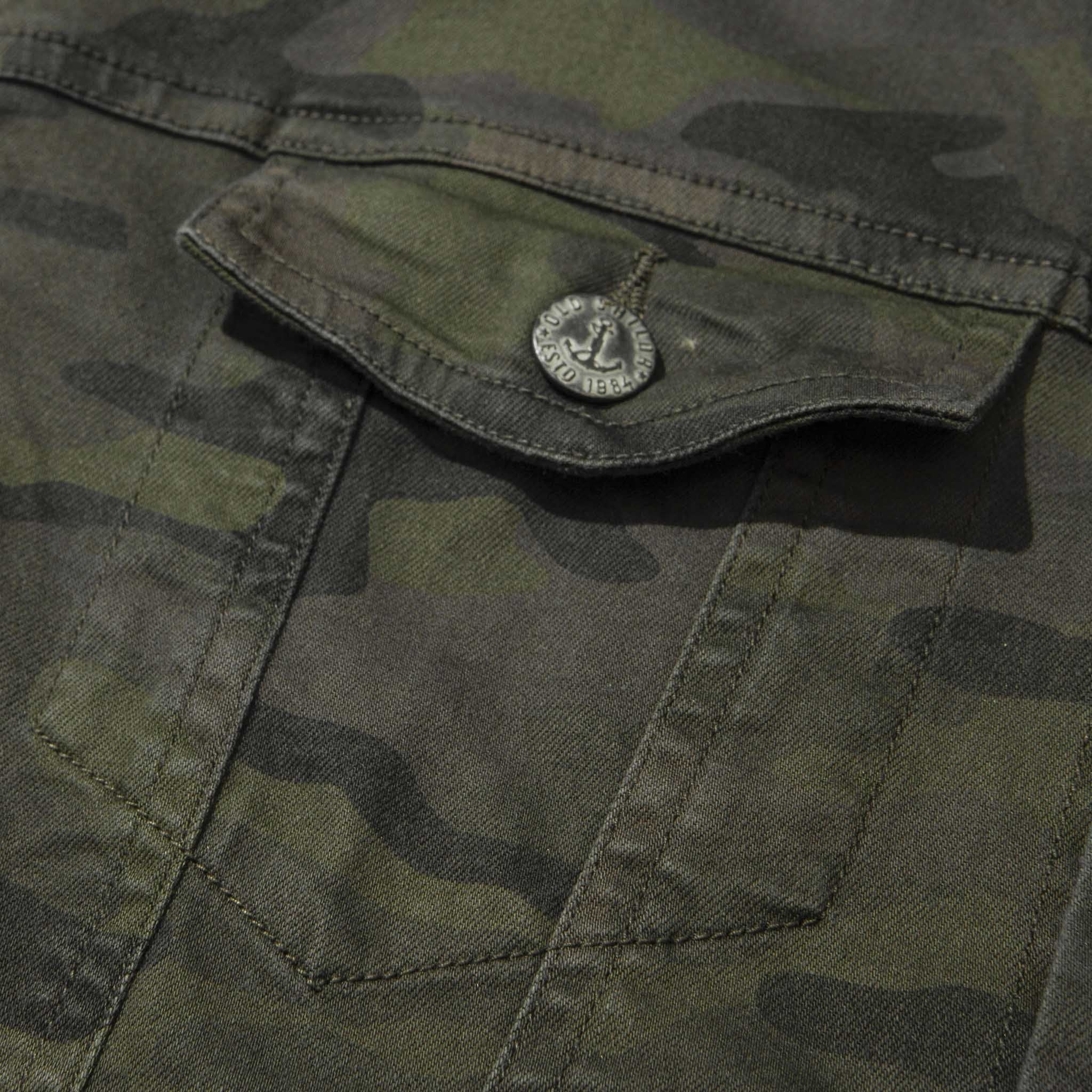  Áo Khoác Denim Camo Old Sailor - JKCM44633 - Big Size upto 4XL 