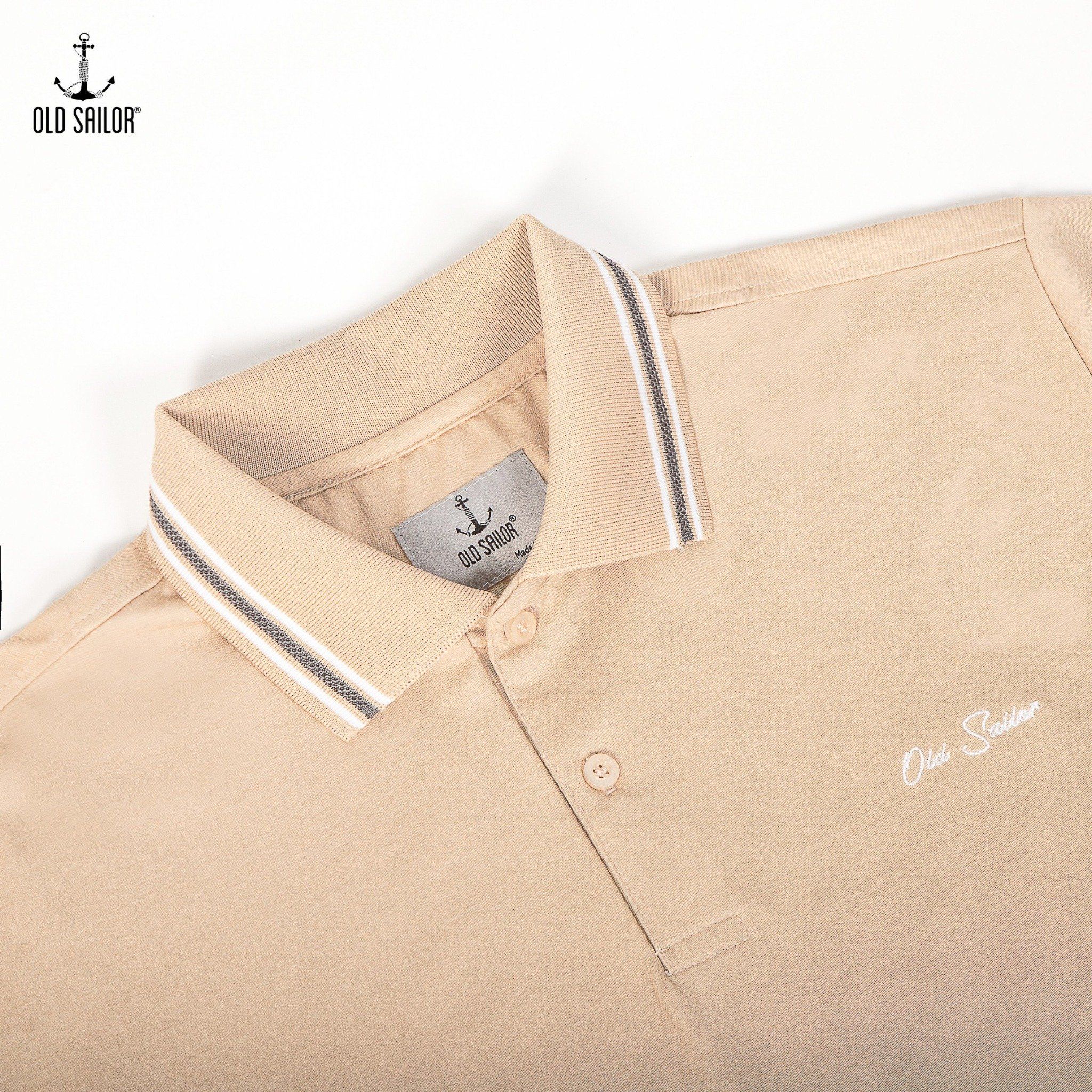  Áo polo vải tính năng aero cool Old Sailor - Beige - PLBE33007 - be - Big Size Upto 5XL 