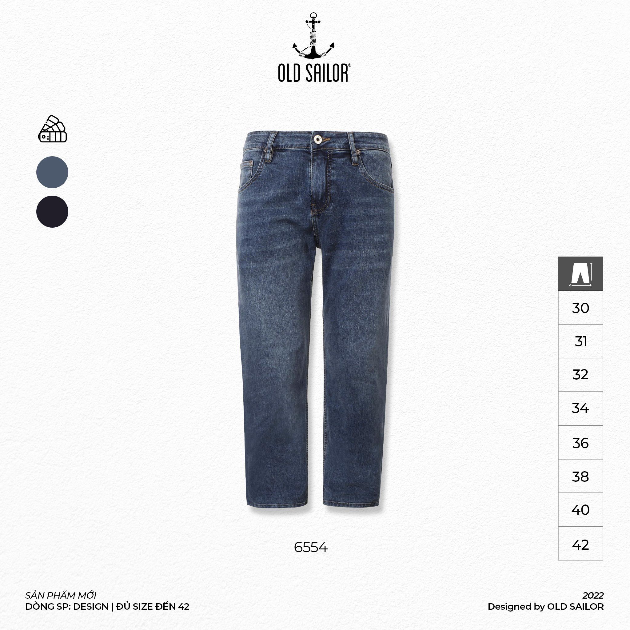  Quần Jean Form Straight Old Sailor - 6554 - Big size upto 42 