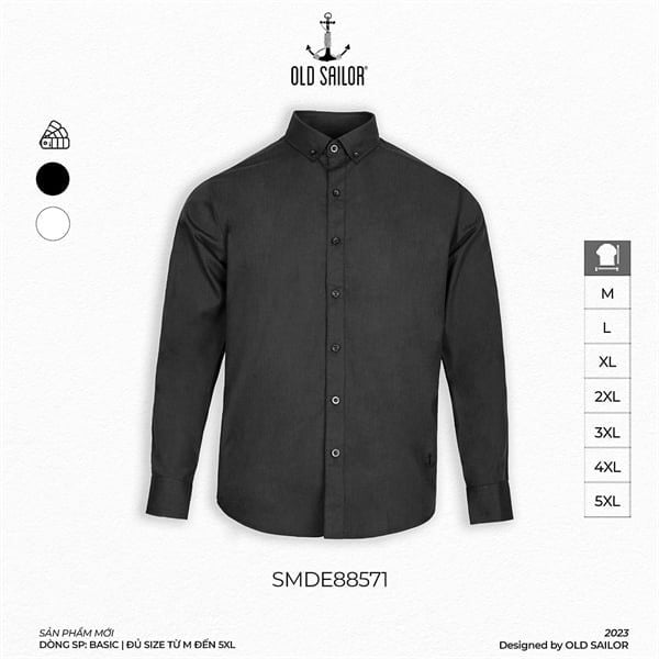  Áo Sơ Mi Nam Samray Old Sailor - SMDE88571 - Big Size Upto 5XL 