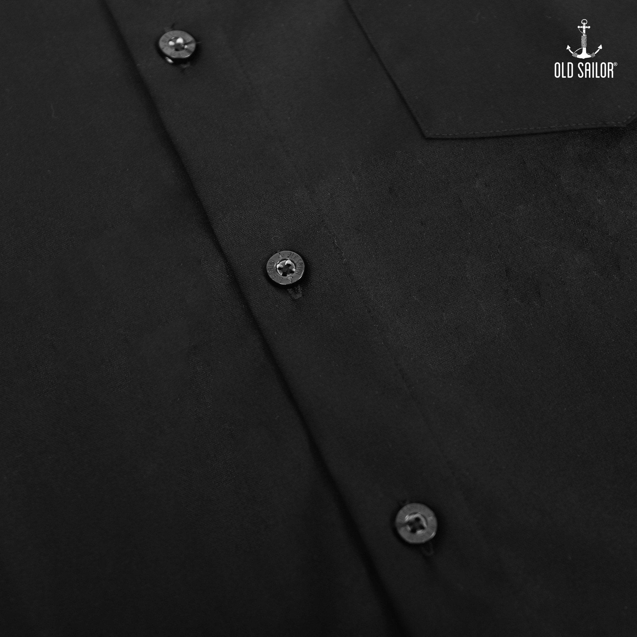 Áo sơ mi nam vải bamboo Old Sailor - O.S.L PREMIUM BAMBOO SHIRT - BLACK - SMDE88545 - Big size upto 5XL 