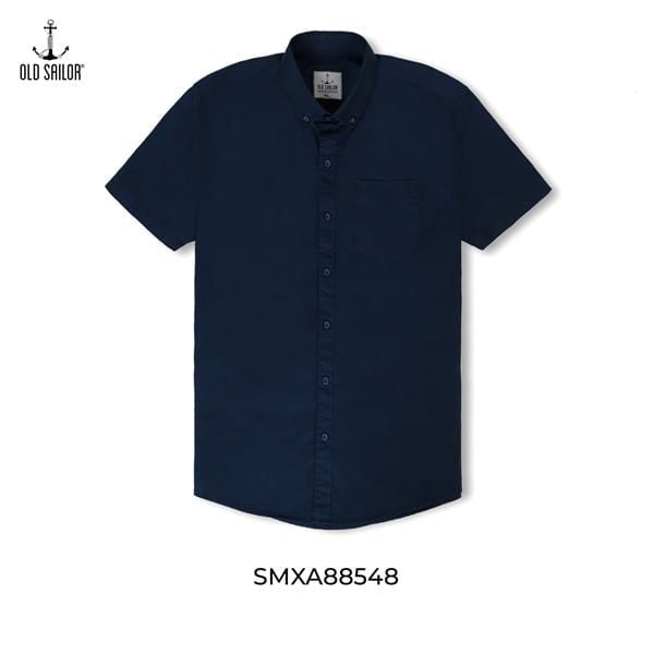 Áo sơ mi nam tay ngắn OldSailor - O.S.L KAKI SHIRT - NAVY - SMXA88548 - xanh đen - Big size upto 5XL 