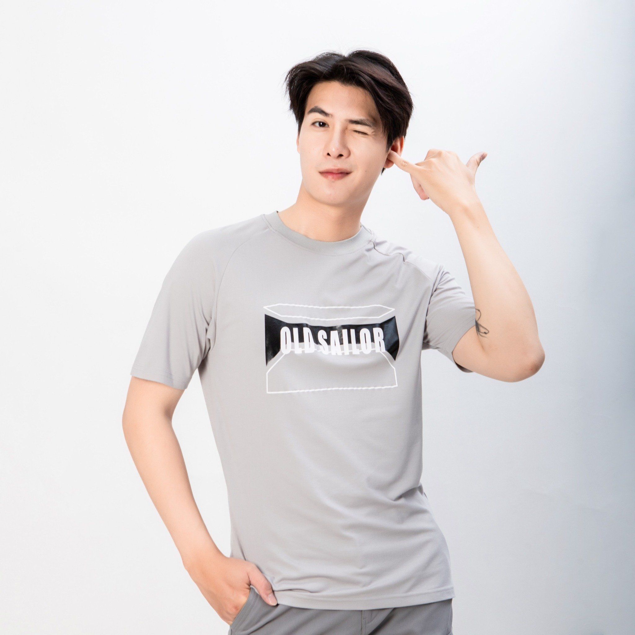  Áo Thun Nam Raglan Vải Aero Cool Old Sailor - ATGR 33019 - Big Size Upto 5XL - 2024 