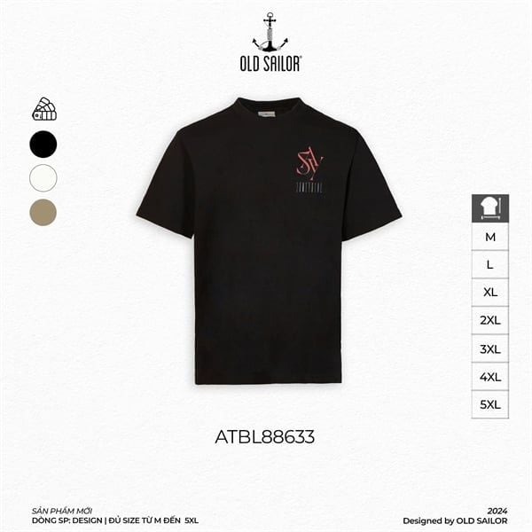  Áo Thun Nam Say Old Sailor - ATBL88633 - Big Size Upto 5XL - 88633 