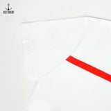  Áo thun nam họa tiết Old Sailor - O.S.L RED LINE TEE - WHITE - ATGA31004 - Big size upto 5XL 