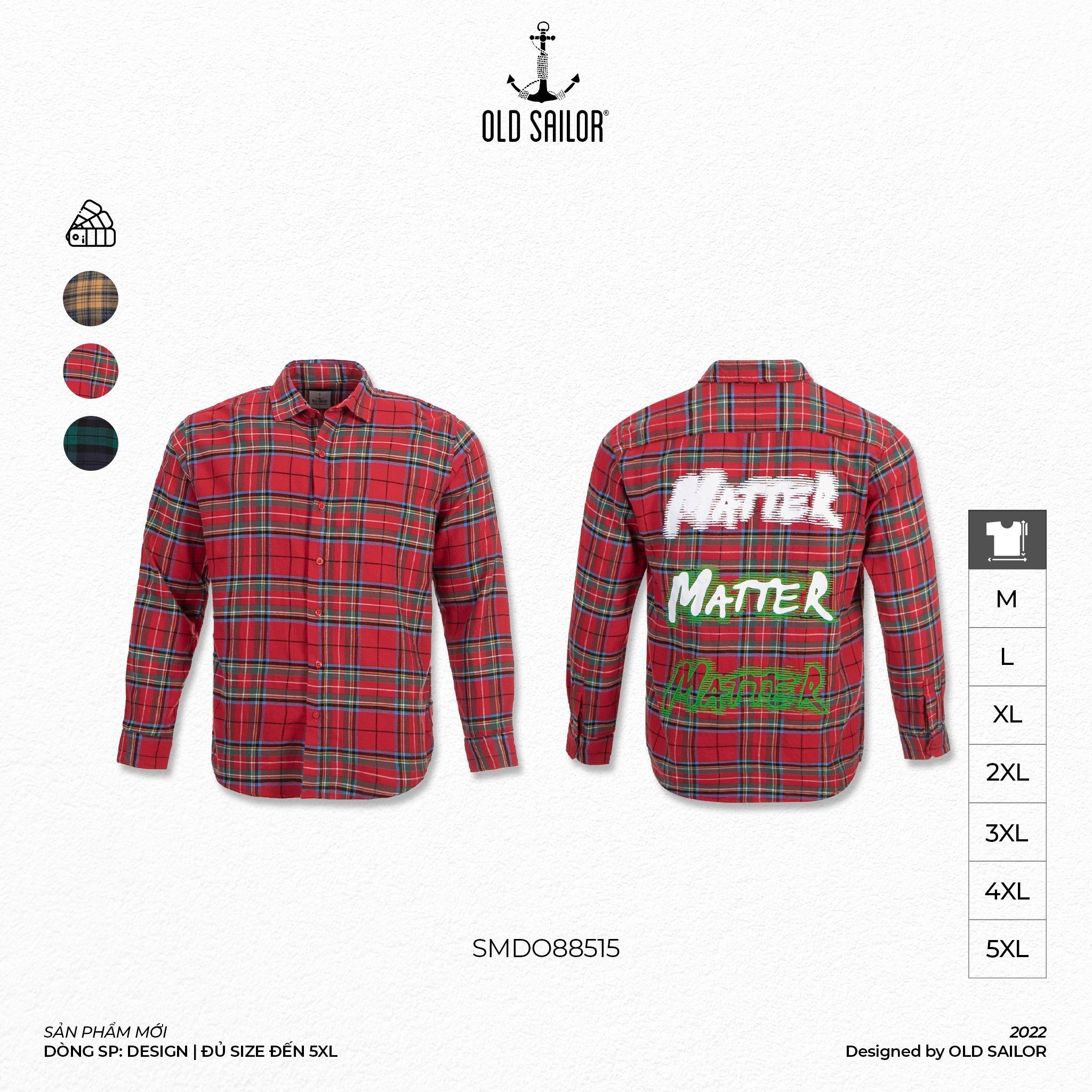  Áo Sơ Mi Flannel Old Sailor - SMDO 88515 - Big size upto 5XL 