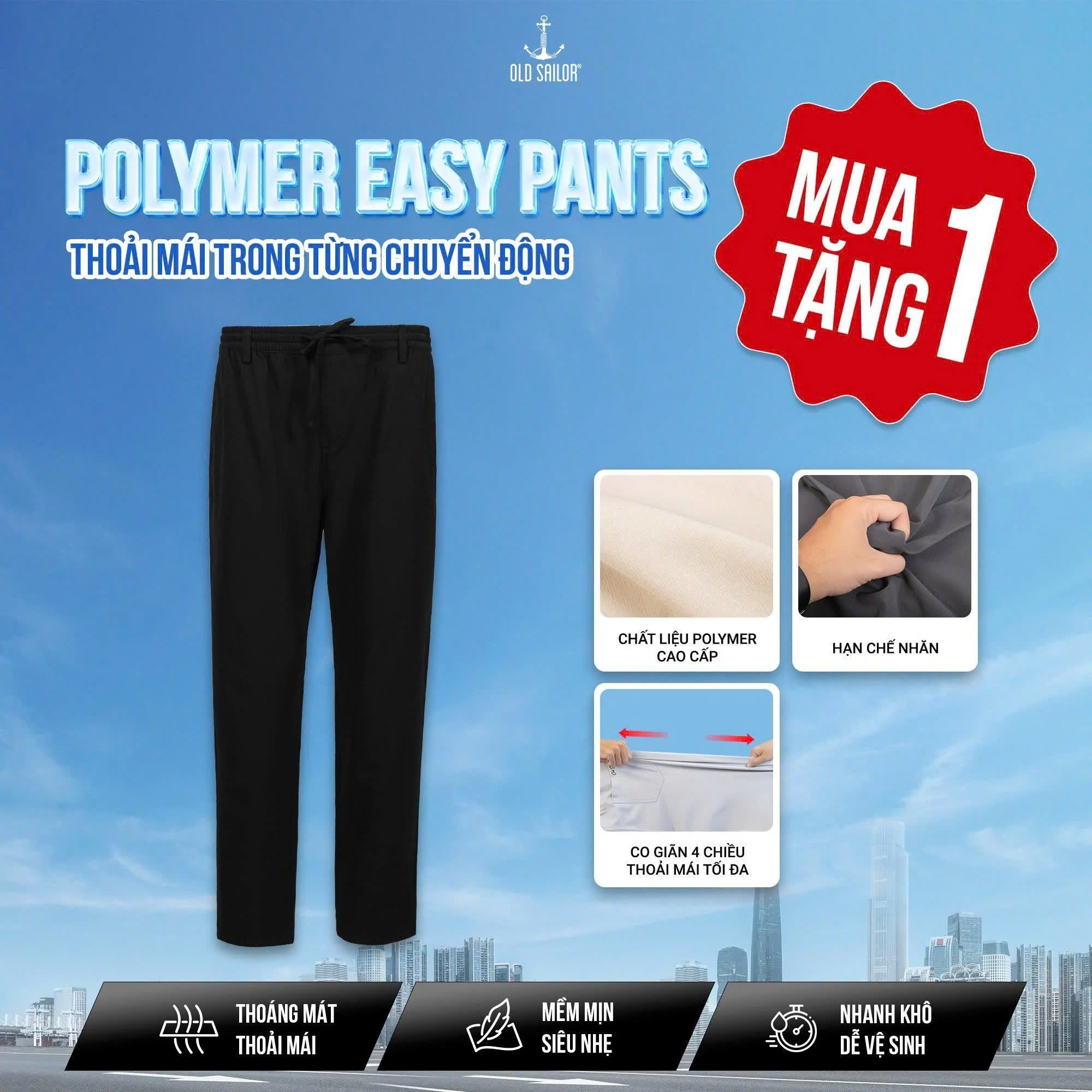 Quần Polymer Easy Pants Old Sailor - JGBL46003 - Big Size Upto 5XL - 46003 