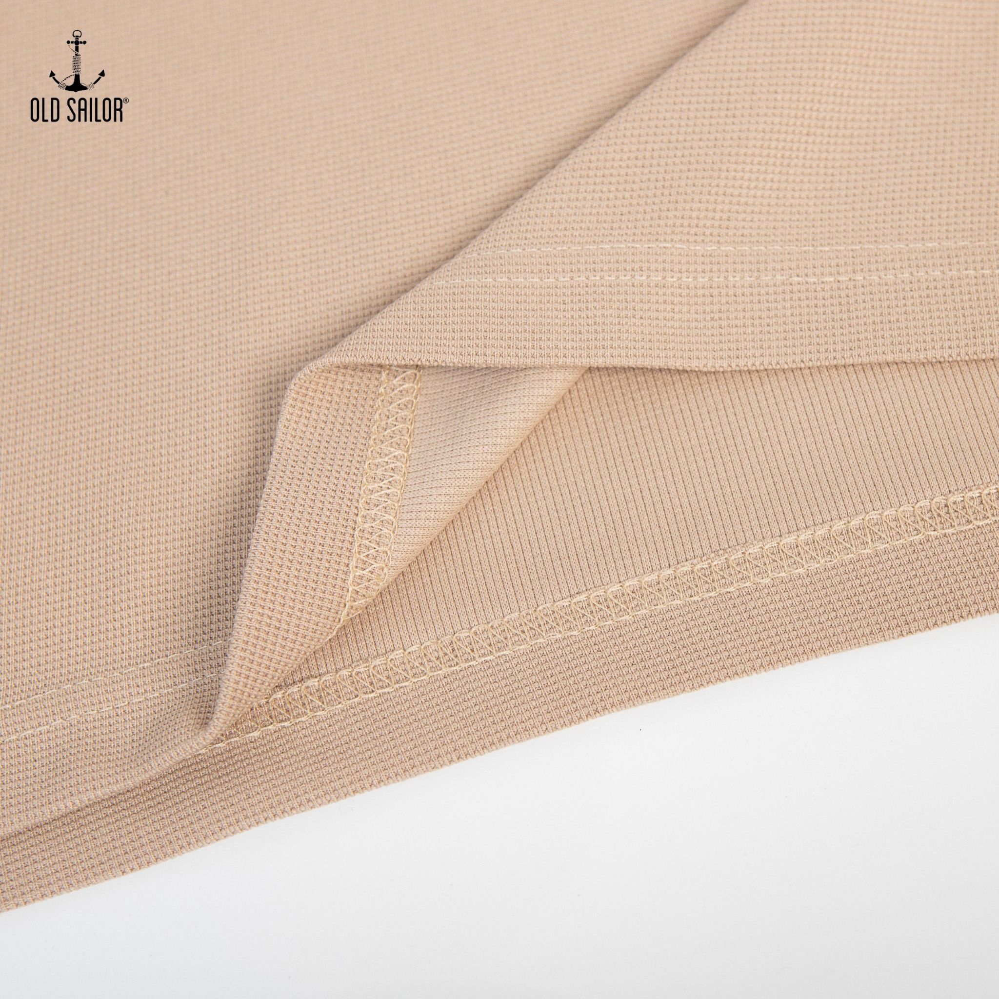  Áo polo phối cổ Old Sailor - Beige - PLBE88563 - be - Big size upto 5XL 