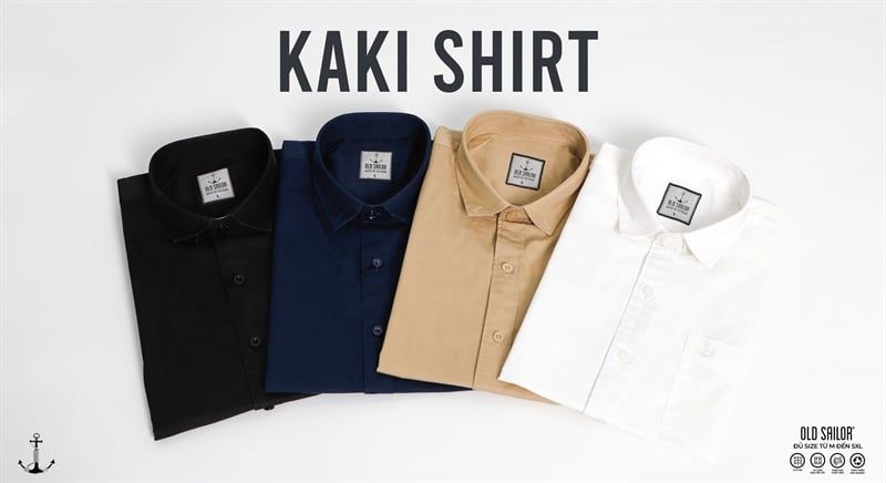  Áo sơ mi nam tay ngắn OldSailor - O.S.L KAKI SHIRT - SMBE88548 - beigie 