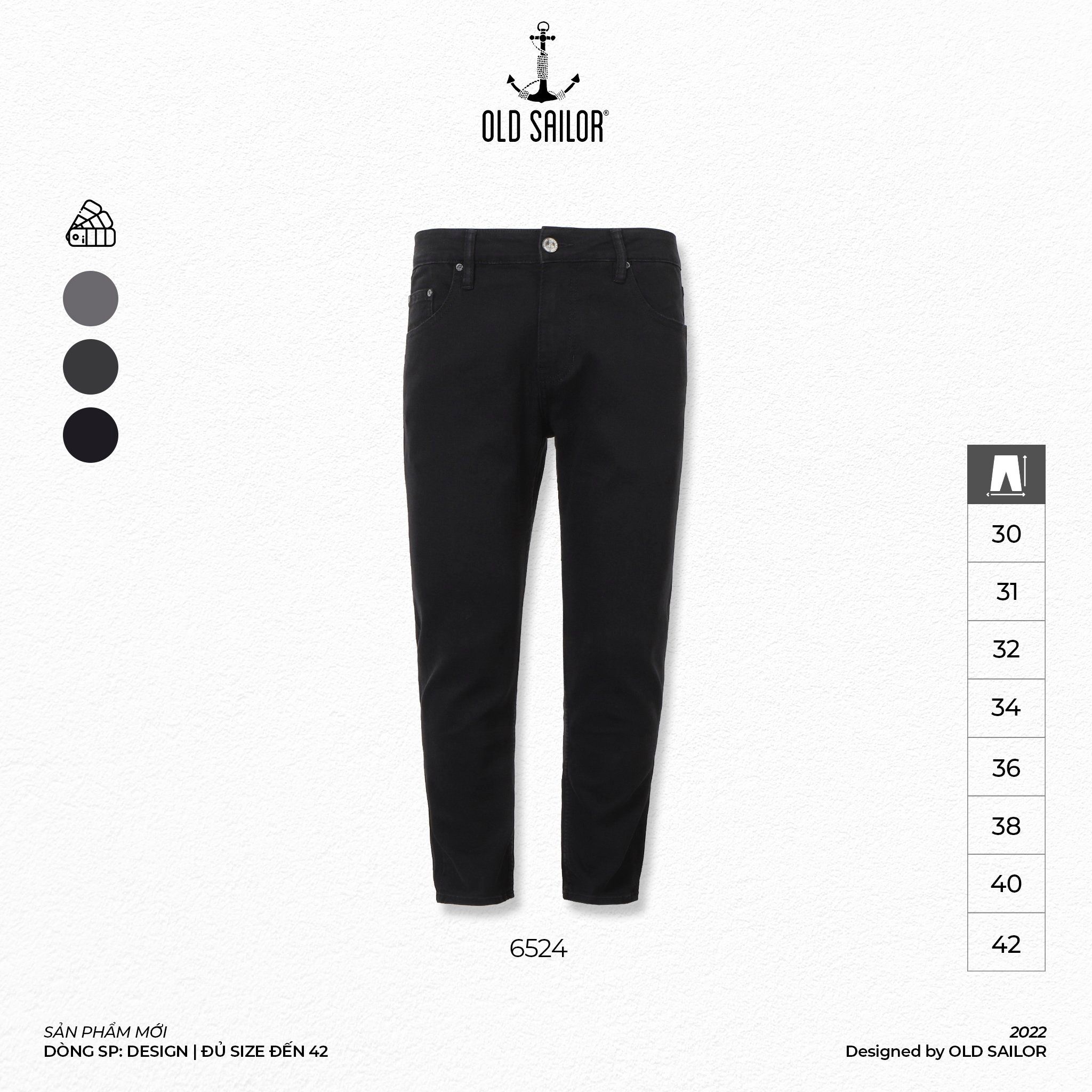  Quần Jean Form Slimfit Old Sailor - 6524 - Big size upto 42 