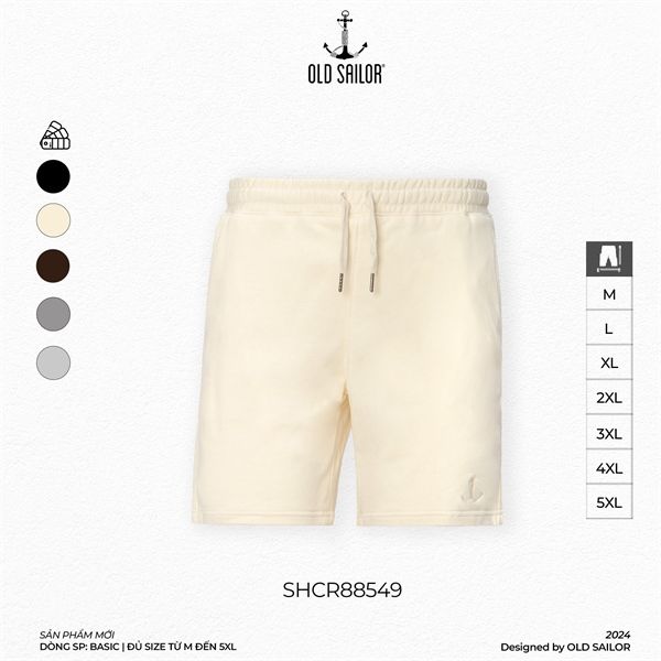  Quần short thun nam Old Sailor - SHCR88549 - Big Size upto 5XL 