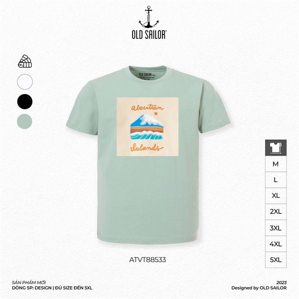  Áo Thun Nam Aleutian Island Old Sailor - ATVT88533 - Big Size Upto 5XL 