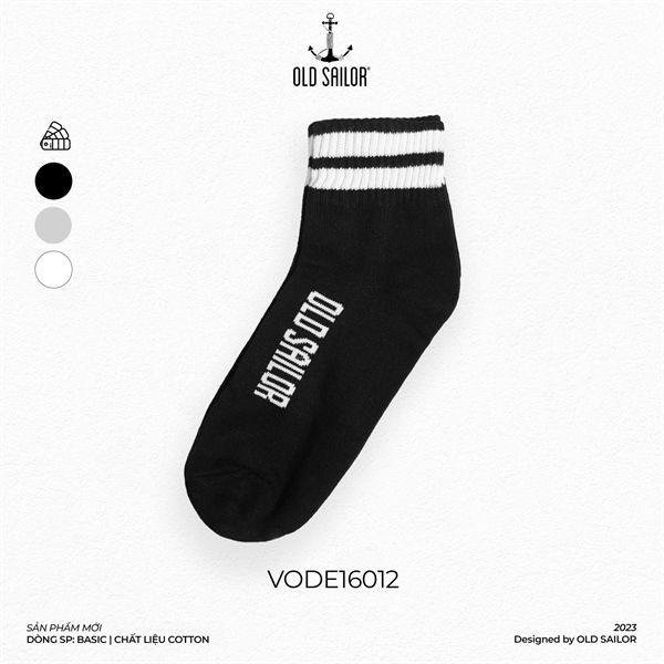 Vớ Cổ Trung Old Sailor - O.S.L MID SOCKS - VODE16012 
