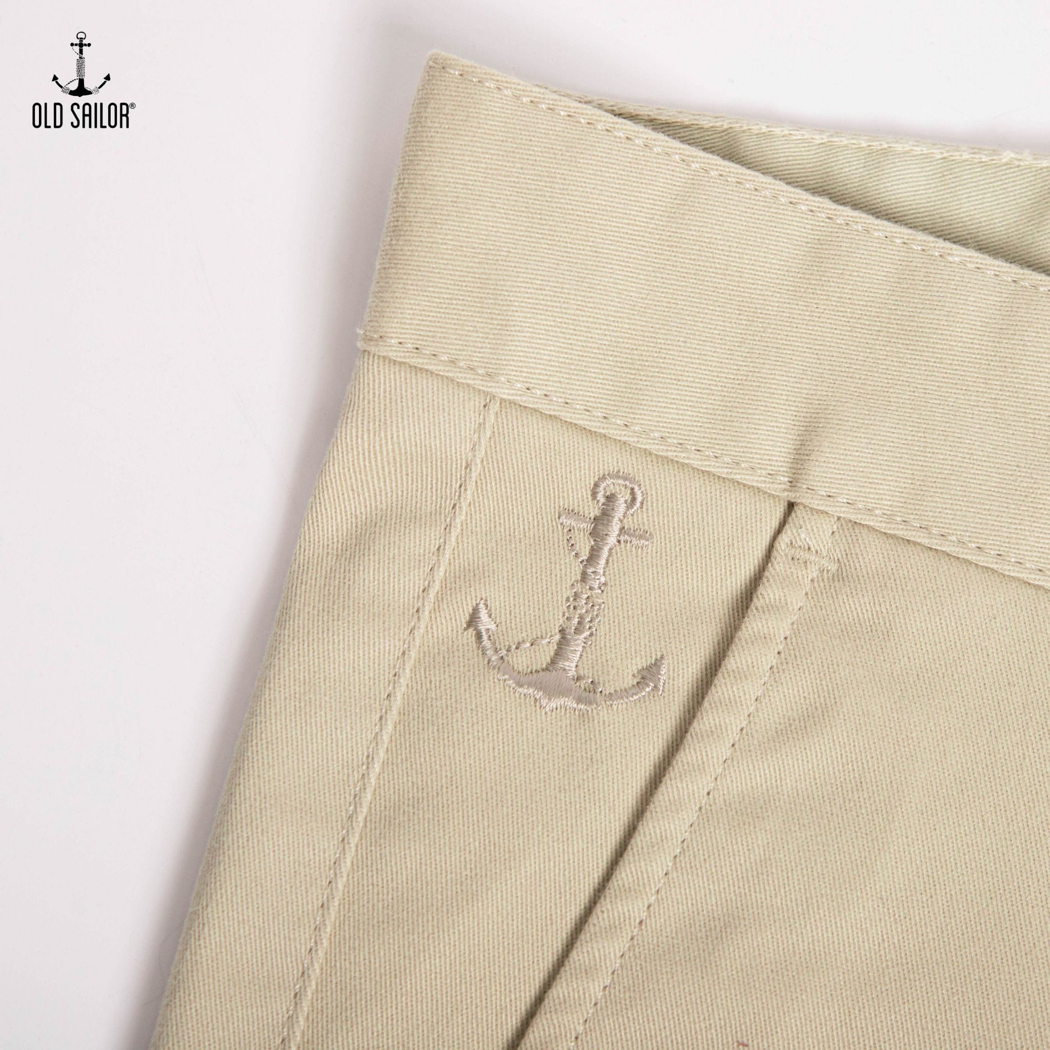  Quần kaki basic nam form slim-fit Old Sailor - QKBE31007 - Big size upto 42 - 2023 