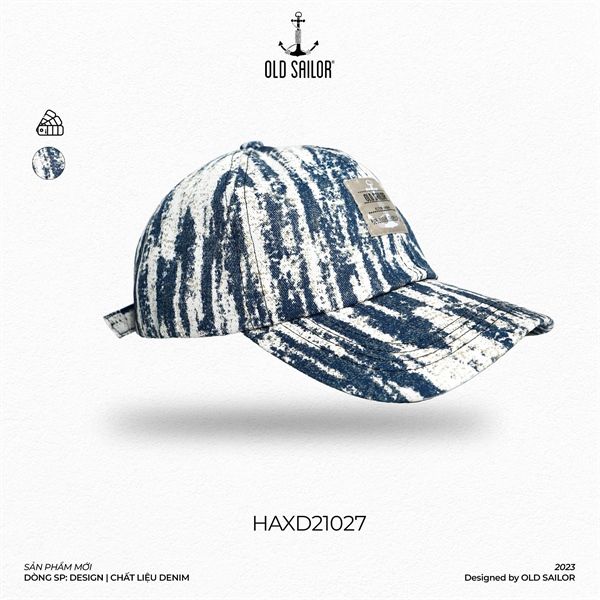  Nón Lưỡi Trai Old Sailor - O.S.L WASHED DENIM HAT - HAXD 21027 