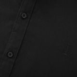  Áo sơ mi cổ trụ nam tay dài Old Sailor - OSL LONG SLEEVE OXFORD SHIRT - BLACK - SMDE88520 - đen - Big size upto 5XL 