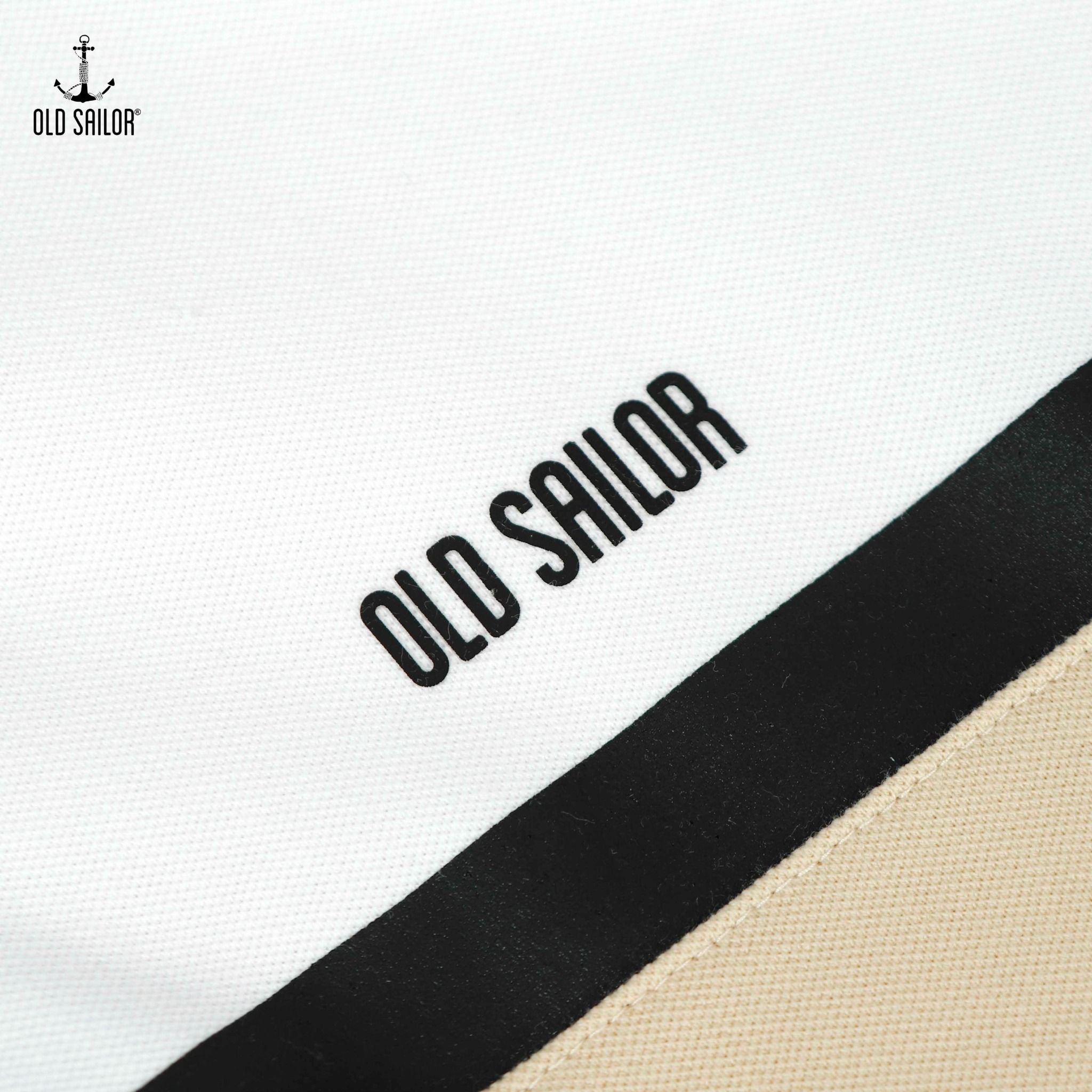  Áo polo nam phối màu Old Sailor - O.S.L COLOR BLOCK LINE POLO - BEIGE - PLBE 88540 - be - Big size upto 5XL - 2023 