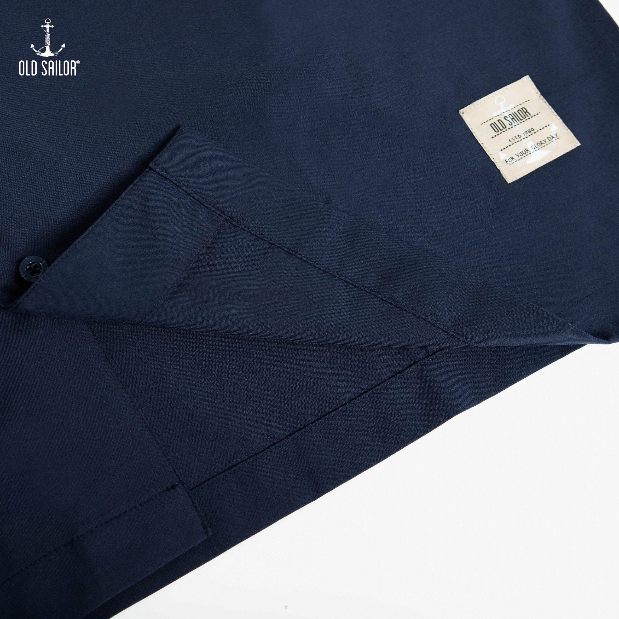  Áo sơ mi coban vải nano Old Sailor - Navy - SMXD88558 - xanh đen - Big Size Upto 5XL 