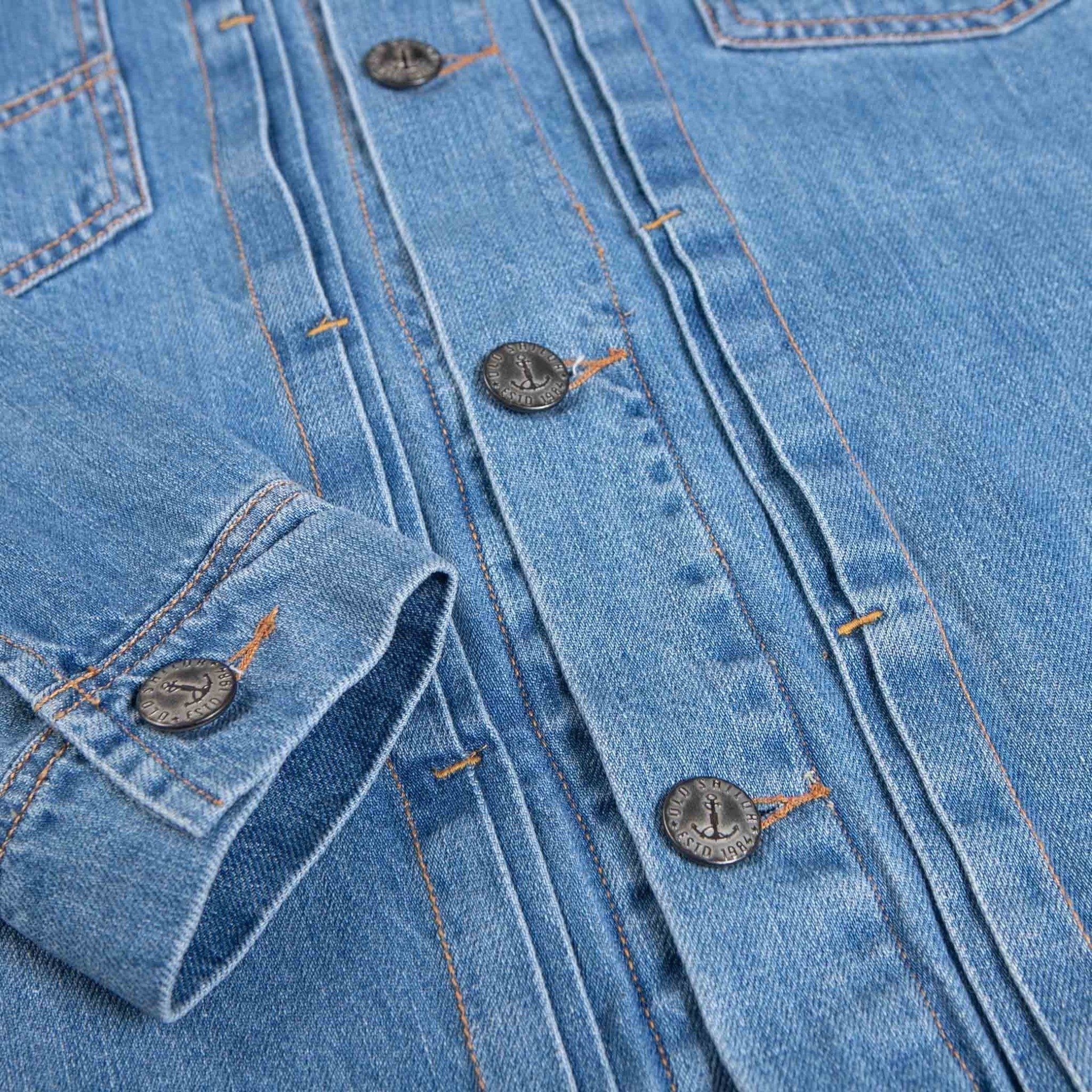 Áo Khoác Denim Phom oversize Old Sailor - JKIN 44639 - Big size upto 4XL 