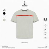  Áo thun nam họa tiết Old Sailor - O.S.L RED LINE TEE - GREY - ATXA31004 - Big size upto 5XL - 2023 