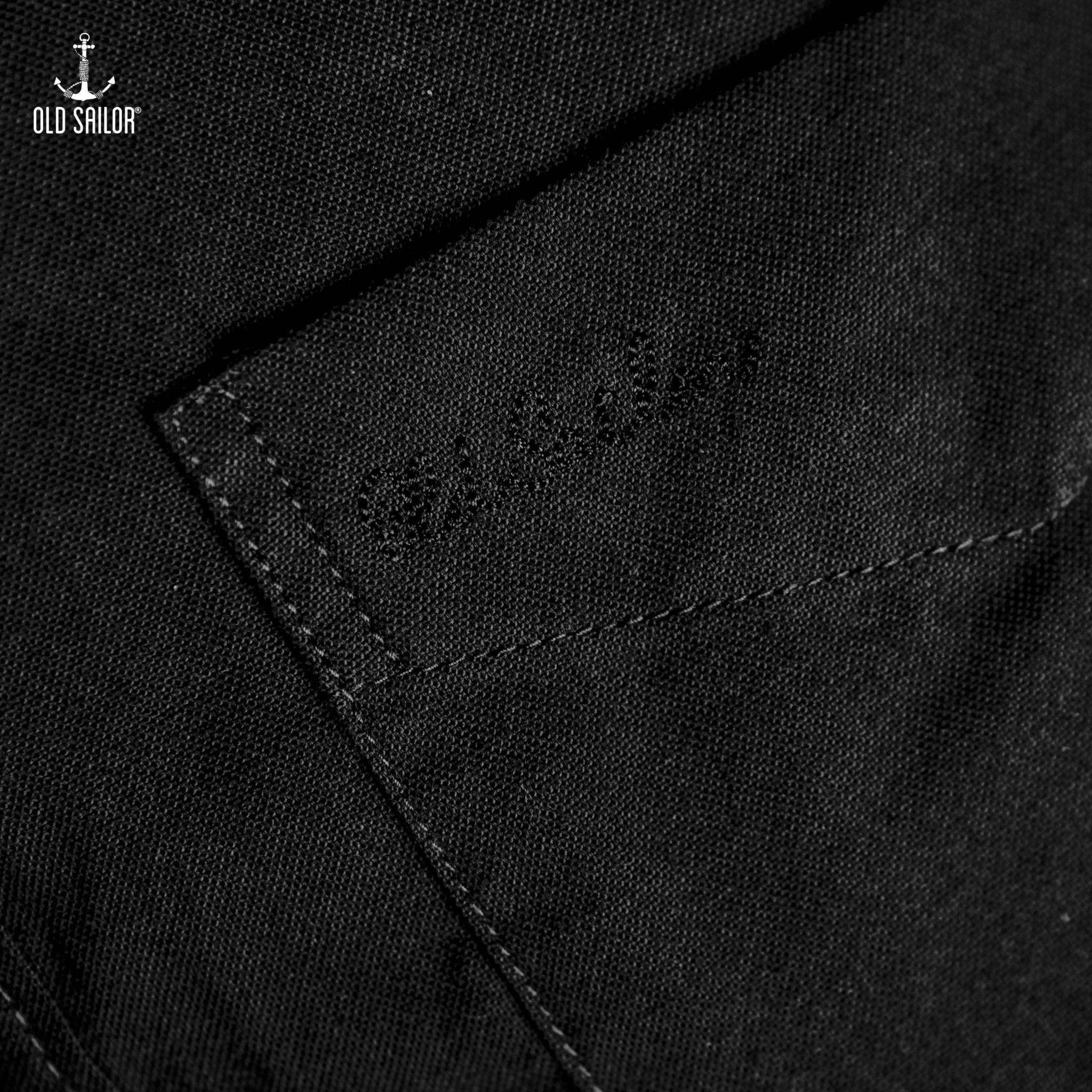  Áo sơ mi oxford nam tay dài Old Sailor - OSL LONG SLEEVE OXFORD SHIRT - BLACK - SMDE88555 - Big size upto 5XL - 2023 