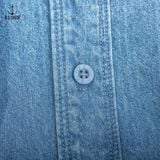  Áo sơ mi denim Old Sailor - SMXD35001 - xanh đậm - Big Size Upto 5XL - 2023 
