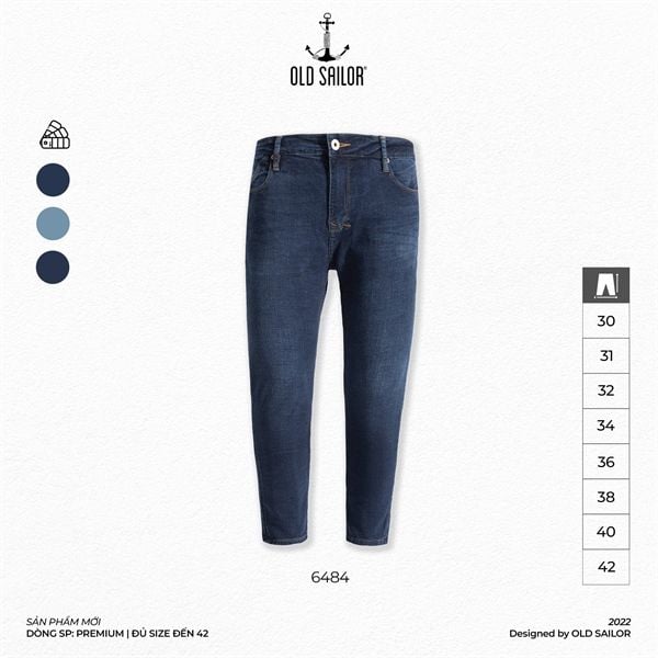  Quần Jean Nam Form Skinny Old Sailor - 6484 - Big size upto 42 